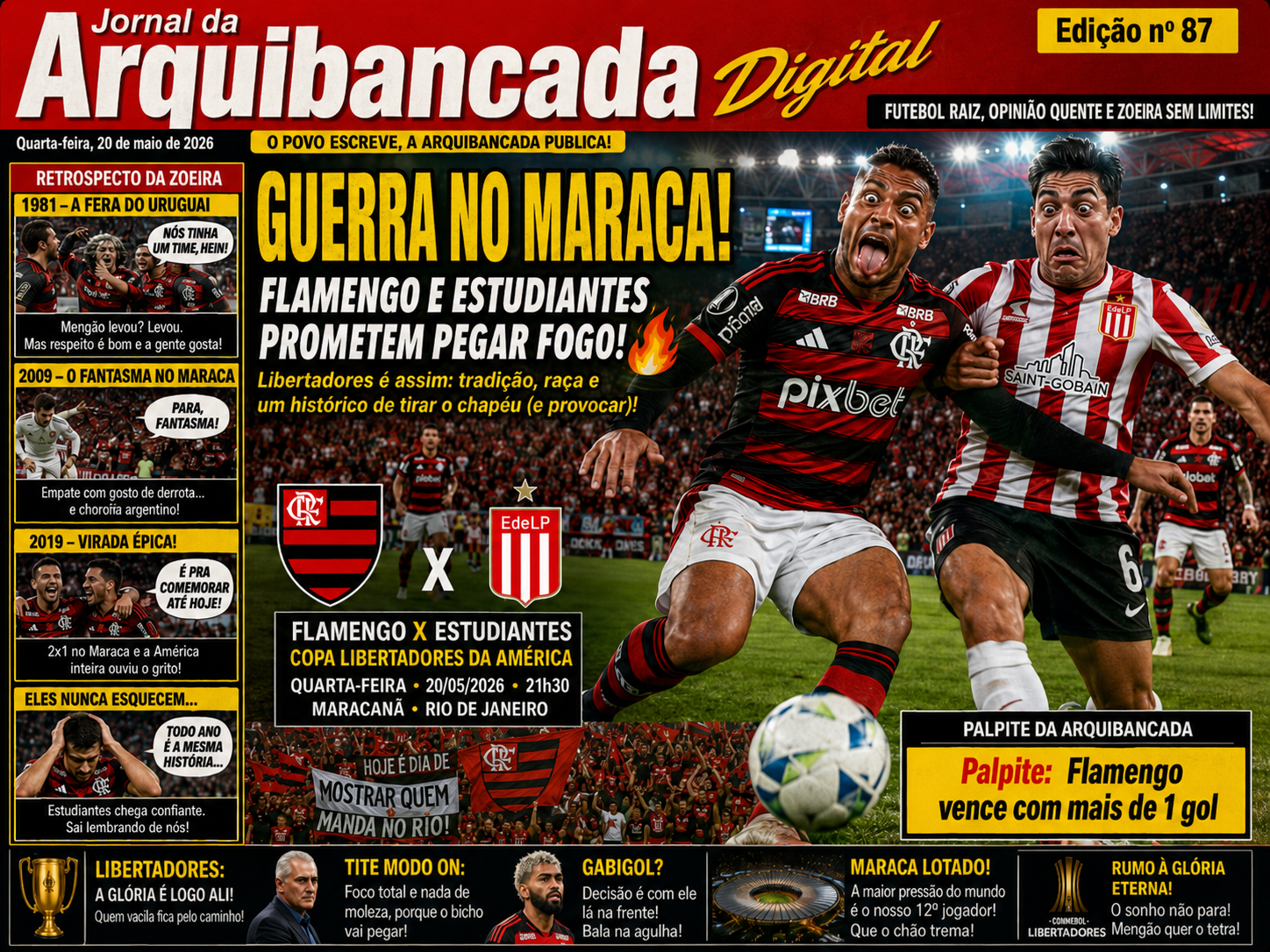 Flamengo x Estudiantes de La Plata, Copa Libertadores